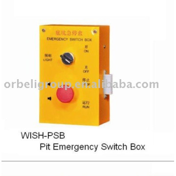 Elevator pit emergency switch box,elevator part
